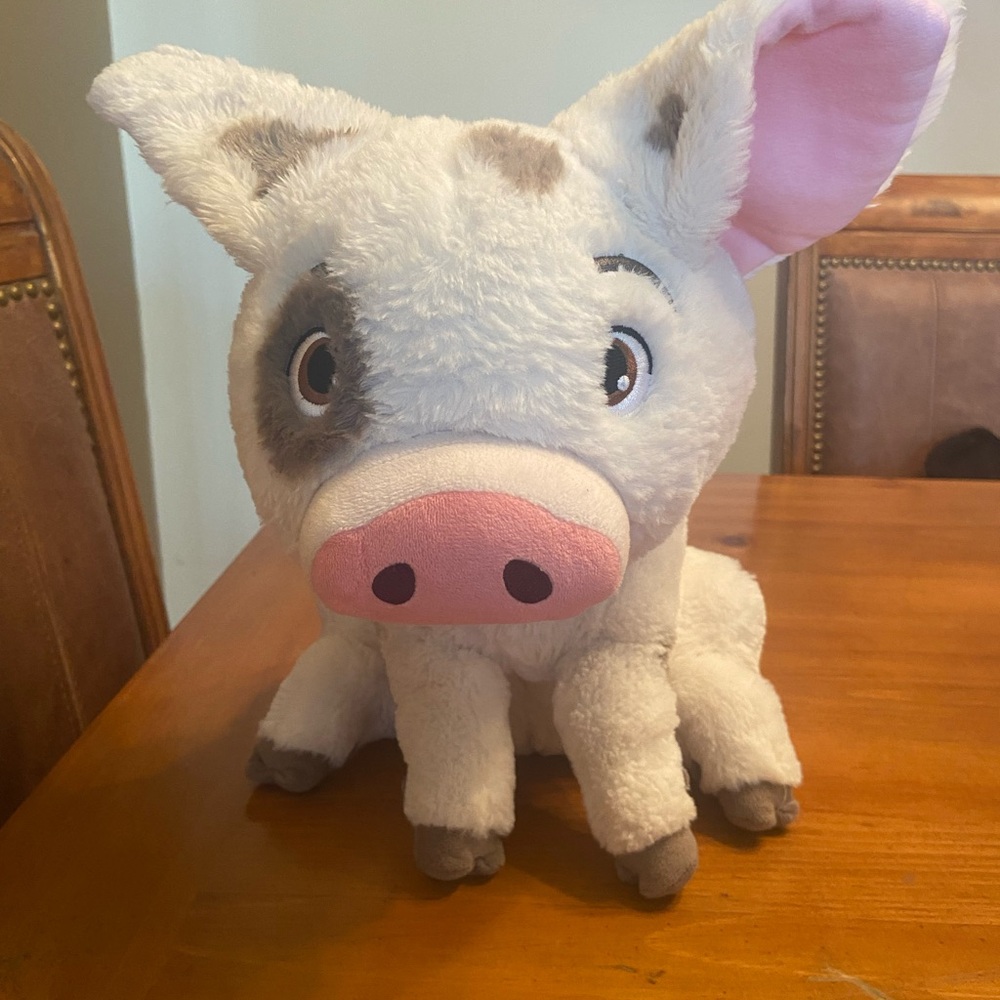 Disney Parks- Pua the Pig Plush – Moana – Medium 13'' white gray🐷 Moana  bestie